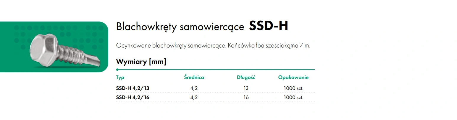 Blachowkręty samowięrcące SSD-H-sześciokąt-karta-katalogowa