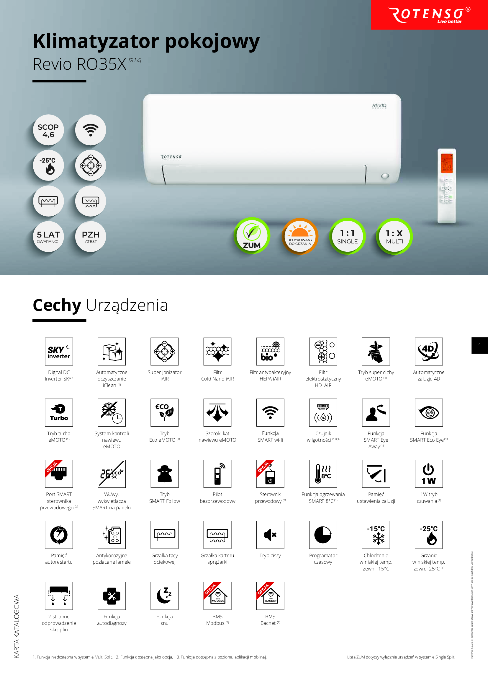 Klimatyzator-pokojowy-Rotenso-Revio-35-kW-karta-katalogowa