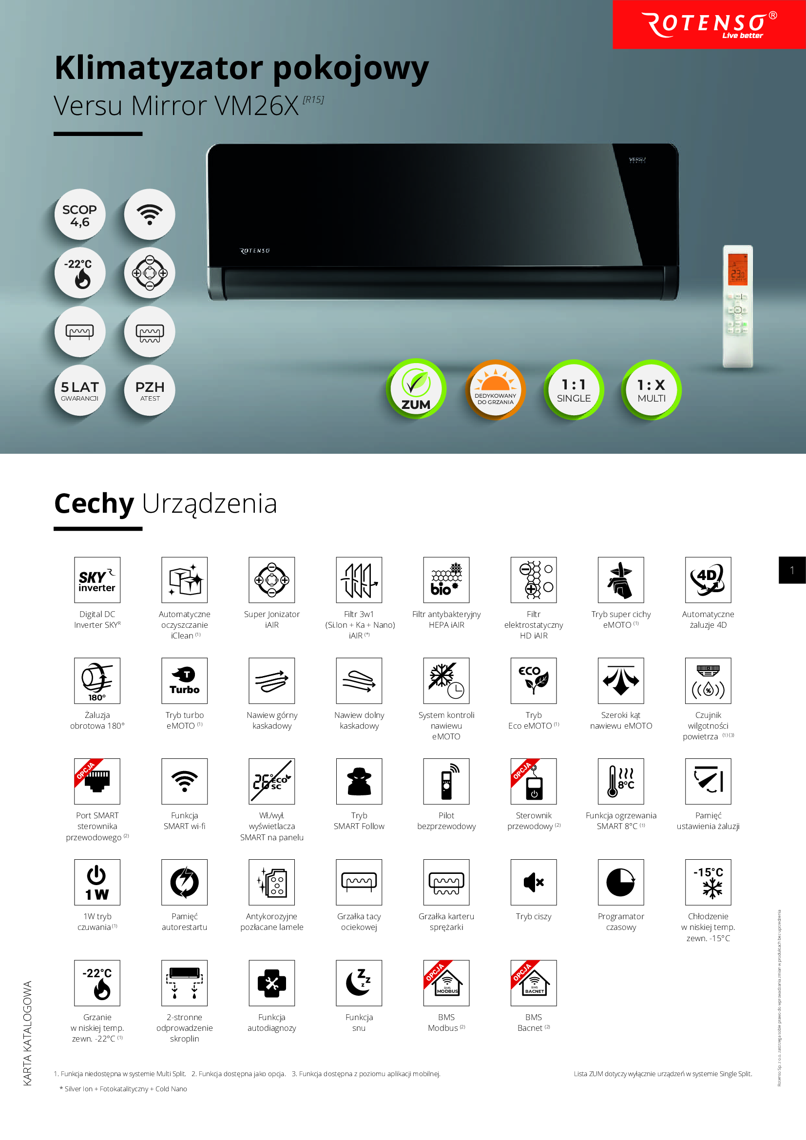Klimatyzator-pokojowy-Rotenso-Versu-Mirror-26-kW-karta-katalogowa