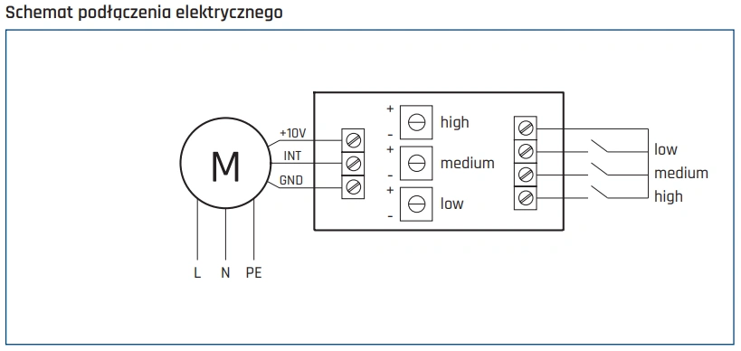Przełącznik biegów EC CONTROL 3V VENTURE INDUSTRIES-schemat-podłączenia-elektrycznego