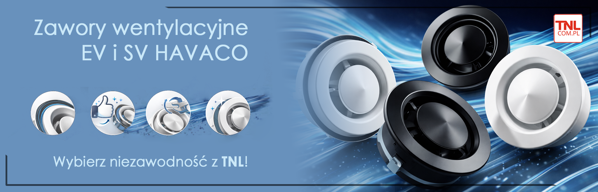 Zawory wentylacyjne EV i SV HAVACO